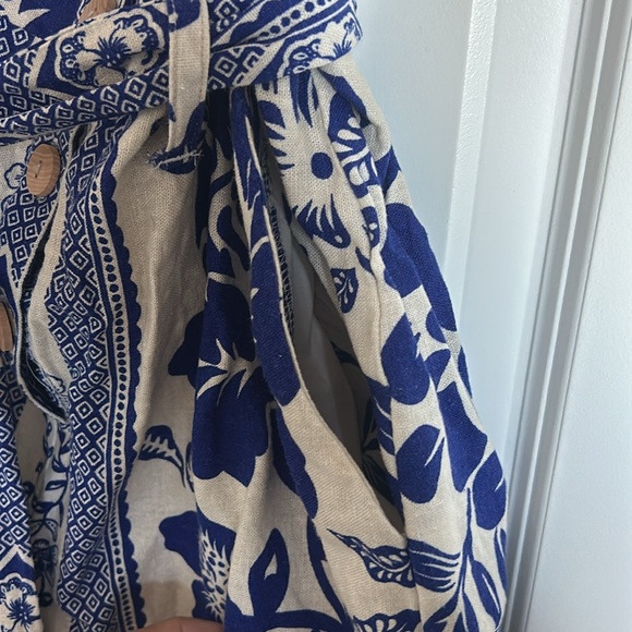 Blue and off white Greek romper - Picture 4 of 7